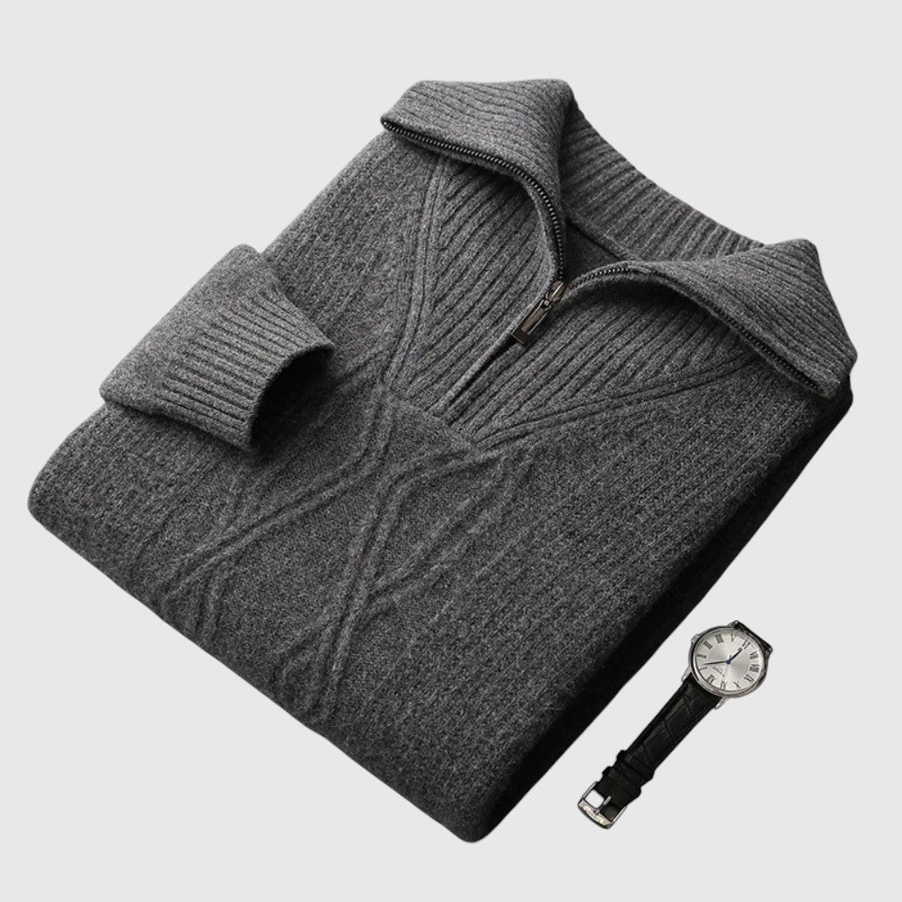 Vlastimil | Merino svetr se zipem Taranto