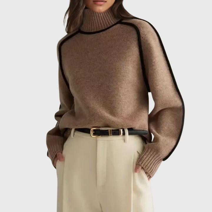 Carine | Elegantní svetr s vysokým límcem