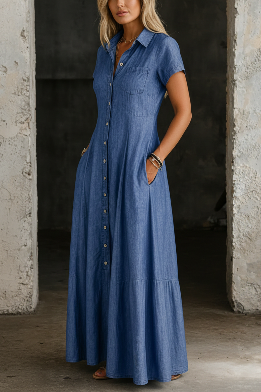 Eliška | Dlouhé džínové šaty