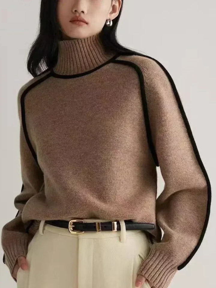 Carine | Elegantní svetr s vysokým límcem
