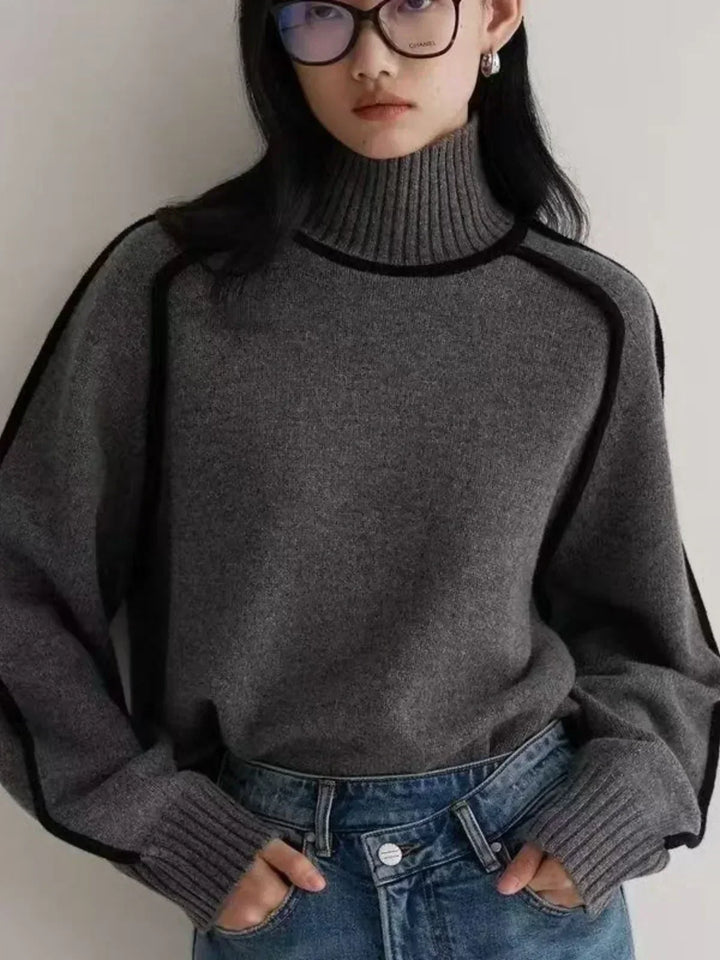 Carine | Elegantní svetr s vysokým límcem