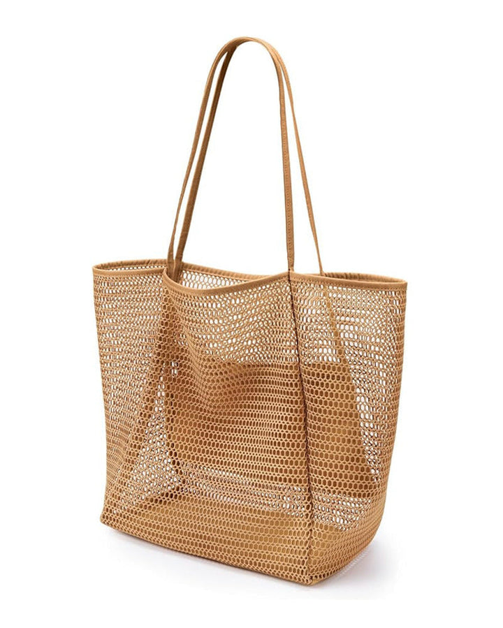 Boho velká kapacita síťová plážová taška