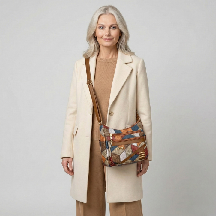 Maria – Patchwork Kožená Kabelka