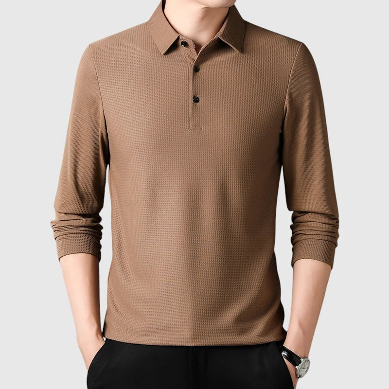 Leoš | Elegantní polokošile s dlouhým rukávem