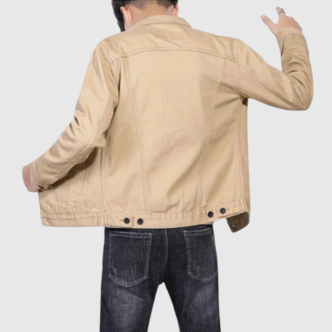 Rostyslav | Džínová bunda — černá, bílá, khaki