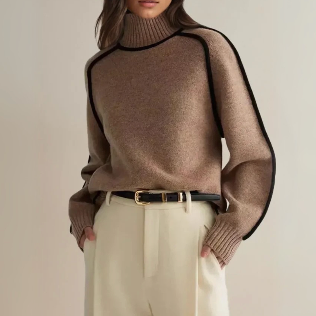 Carine | Elegantní svetr s vysokým límcem