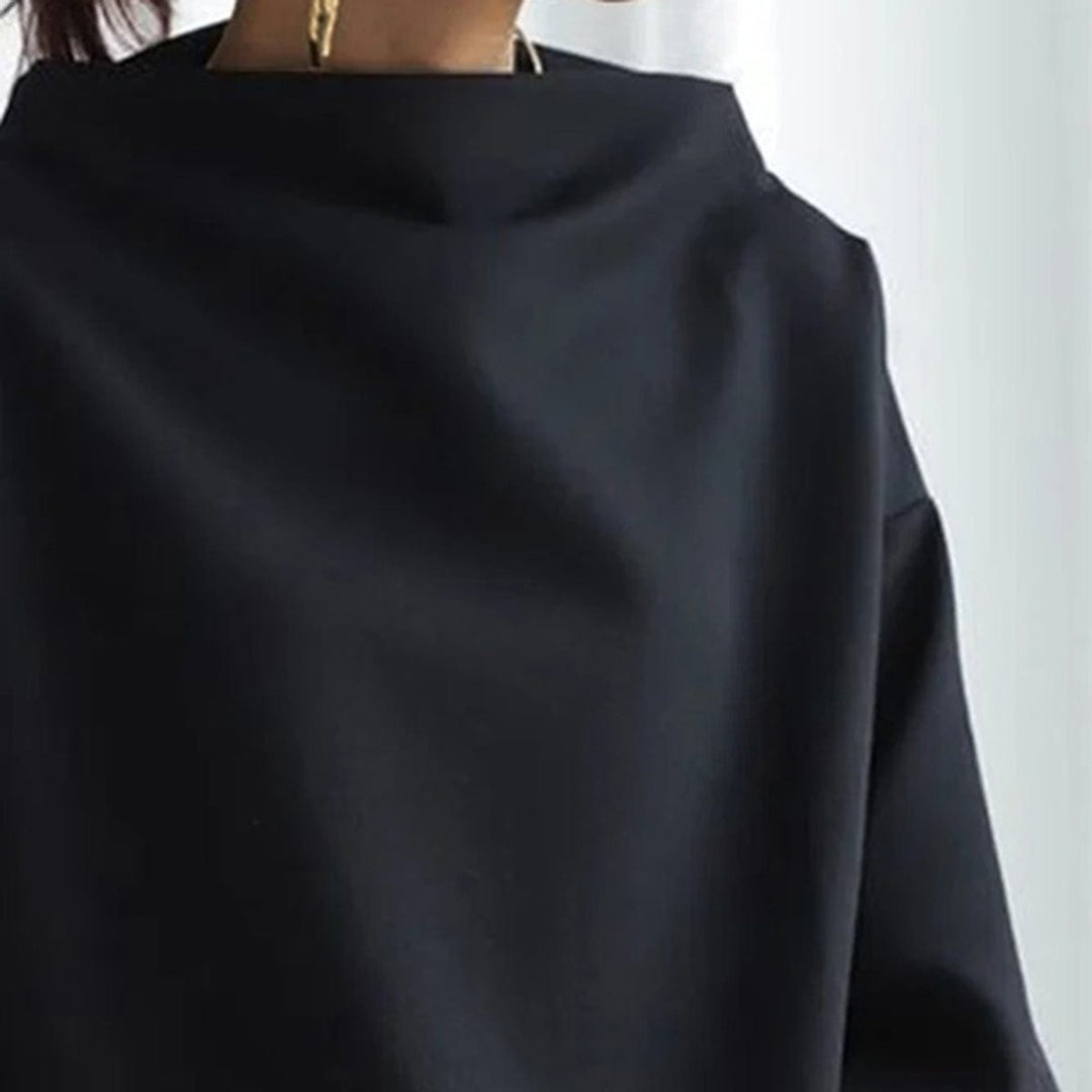 Nora | Stylový casual top s vysokým límcem