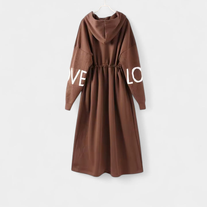 Manca – Elegantní kardigan ve stylu kabátu s kapucí